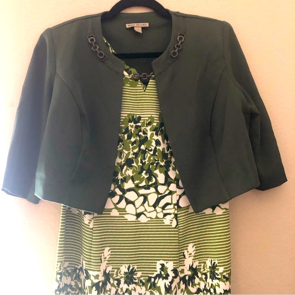 MAYA BROOKE 2 PIECE DRESS & JACKET